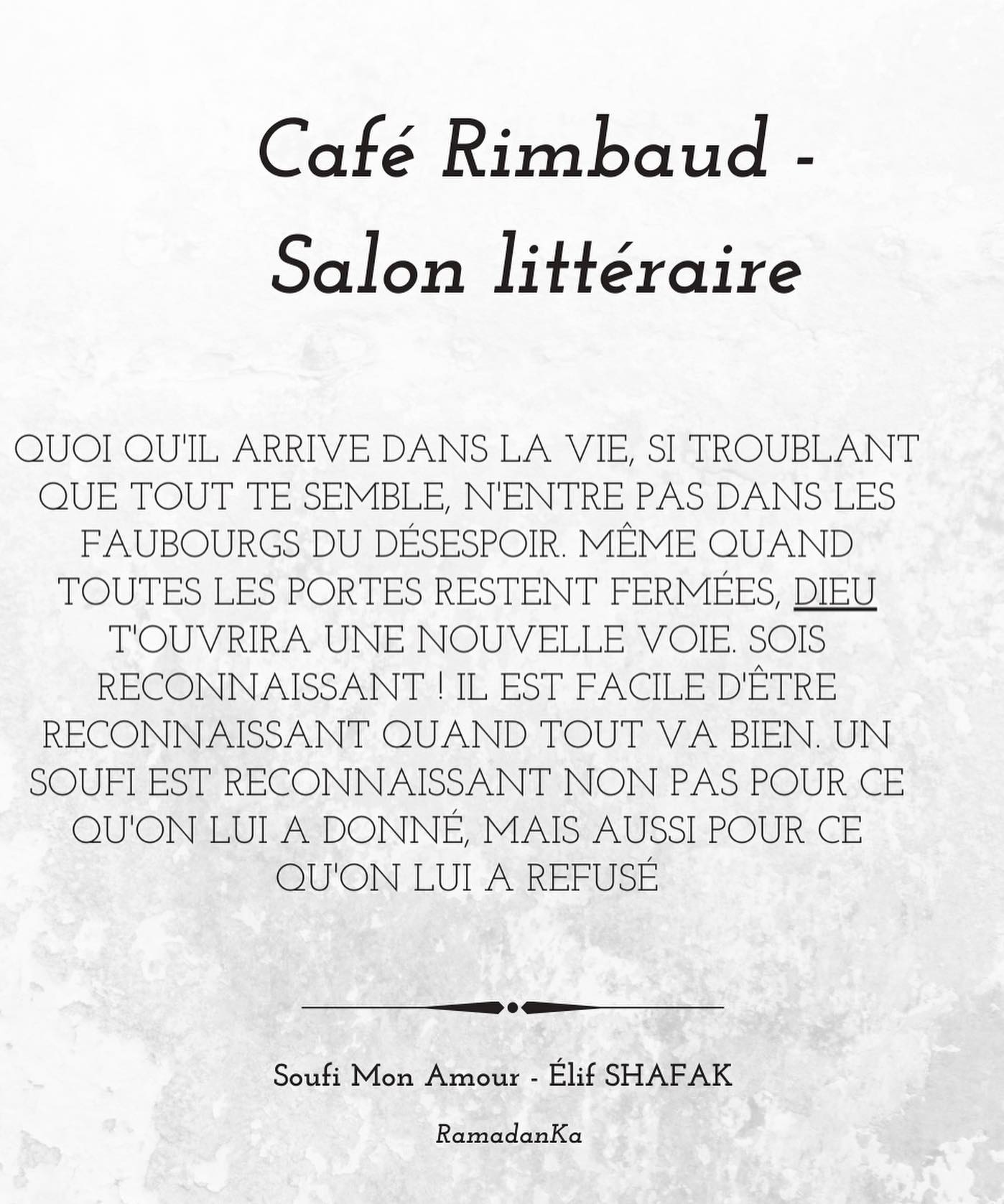 Café Rimbaud - Salon Littéraire